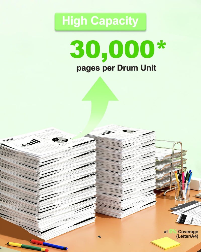 Greencycle DR820 DR-820 Drum Unit,Yields Up to 30,000 Pages Compatible for Brother HL-L6200DW HL-L5200DW HL-L5100DN MFC-L5900DW MFC-L5800DW MFC-L5700DW HL-L5200DWT MFC-L6700DW Printer (Black, 2-Pack) - Image 3